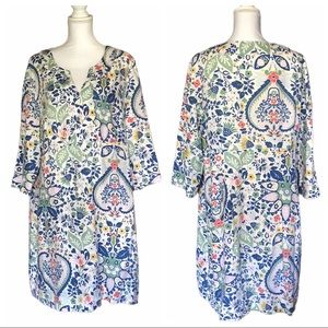 EUC Boden Floral Layla Linen Dress 16L US